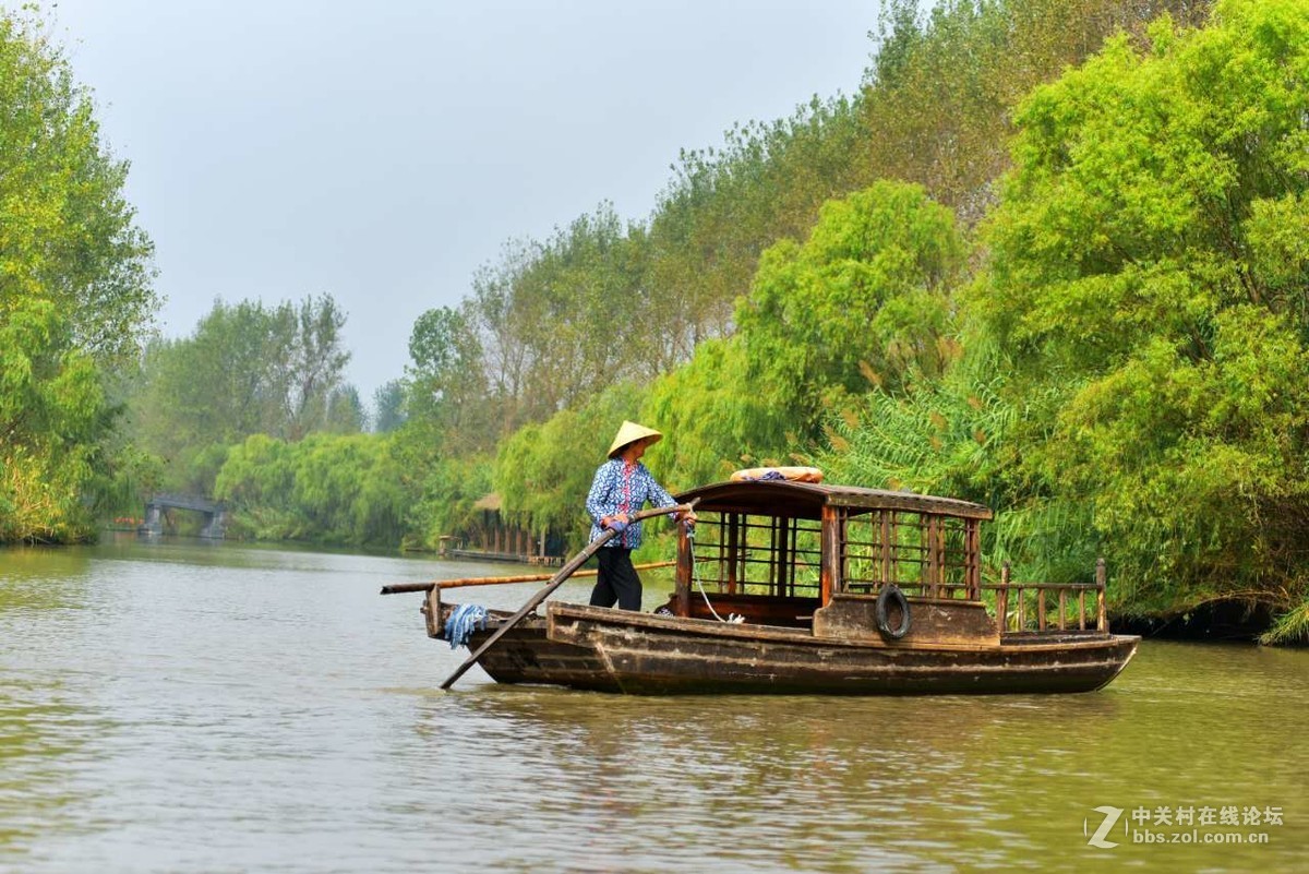 桨声中的溱湖国家湿地公园