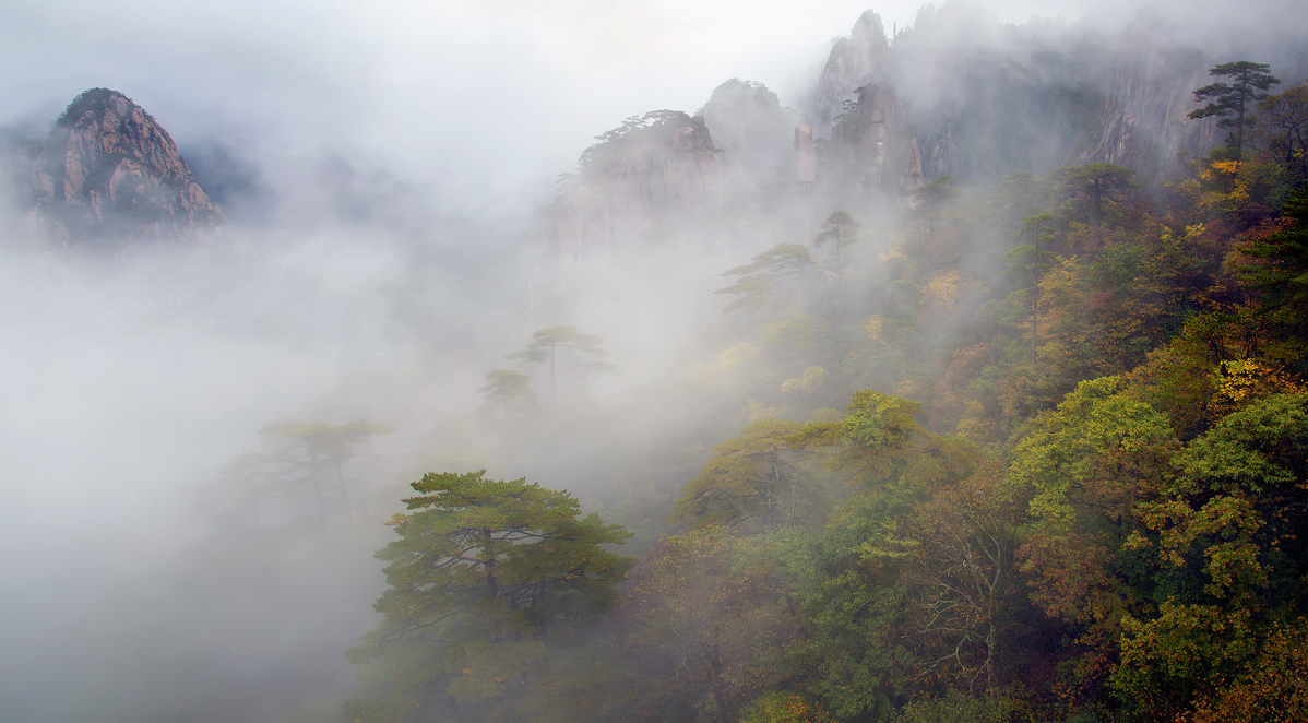 深秋黄山美景