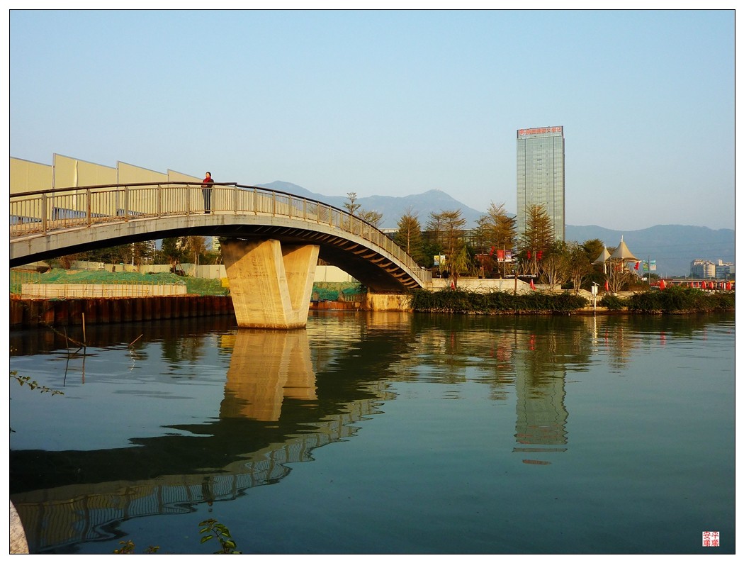 福建福州光明港公园风光