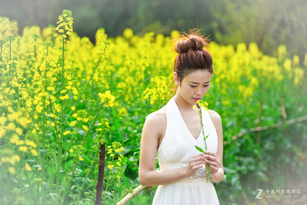 油菜花美女人像外拍习作之小夏