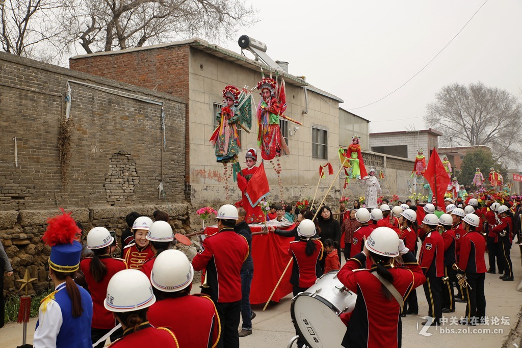 安阳市曲沟庙会抬阁表演九
