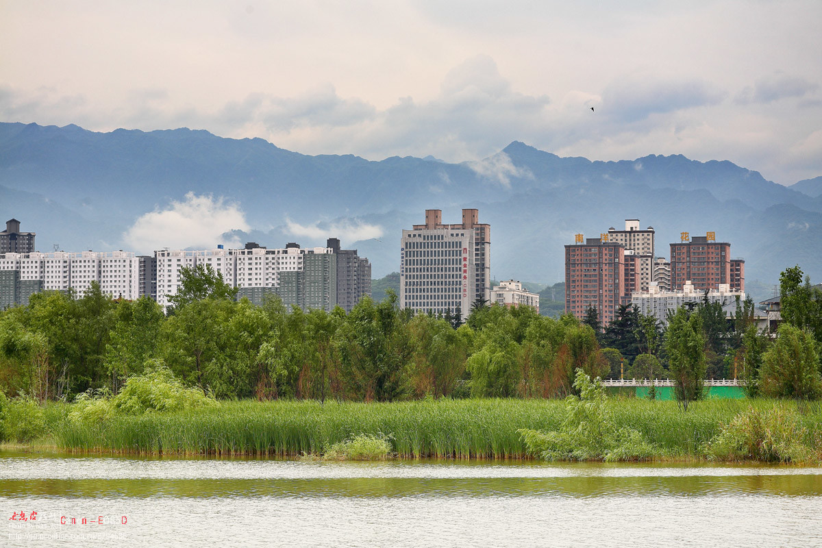 雨后  第一张秦岭由13张竖图拼成