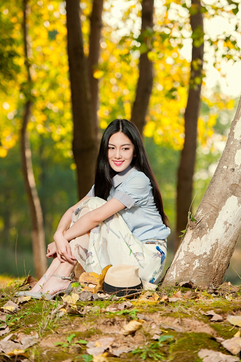 #2015MissChinajoy摄影大赛#秋色人像☆☆★岩岩★☆☆