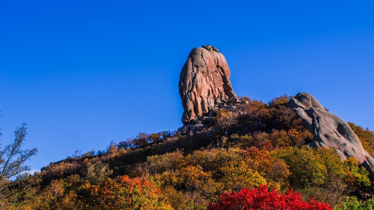 克旗瞰秋五十九日照西坡的大青山