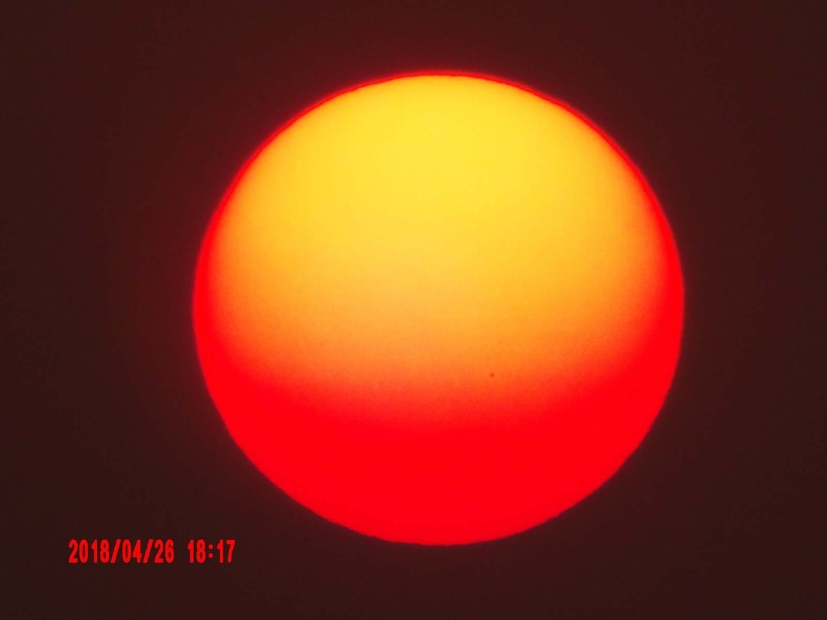 昨天用AZ651拍到太阳黑子了