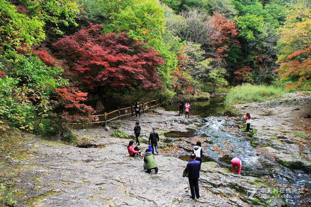《枫叶初红关门山》