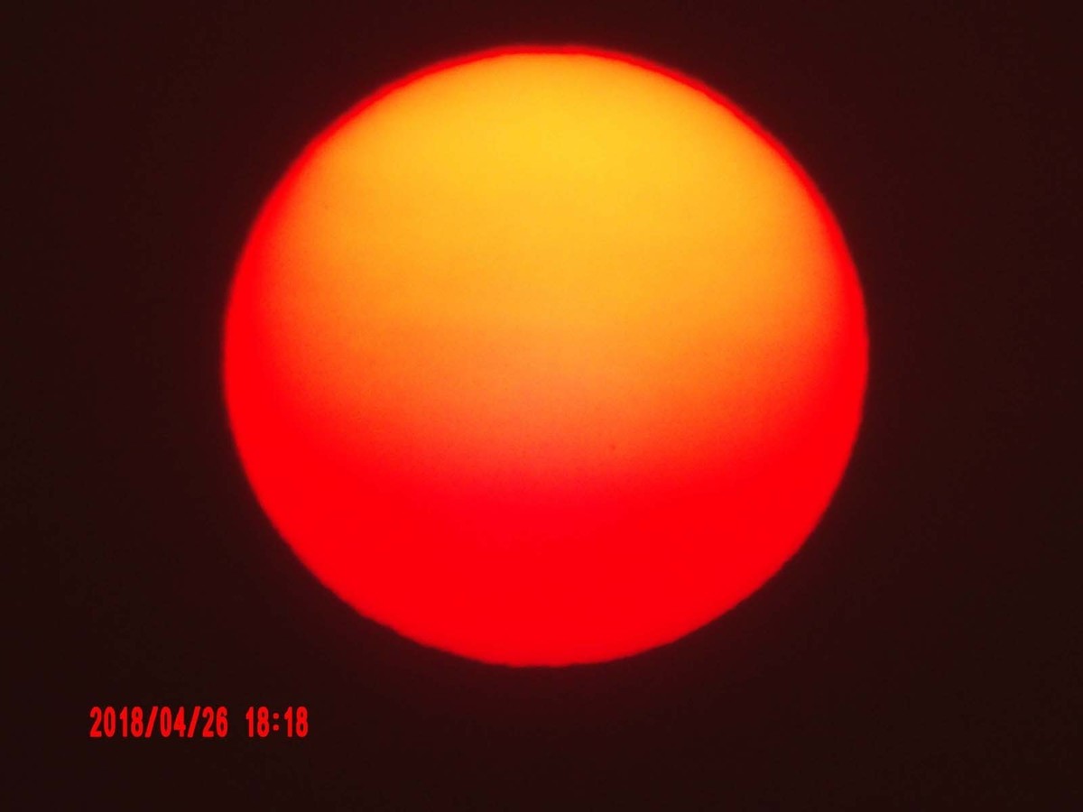 昨天用AZ651拍到太阳黑子了