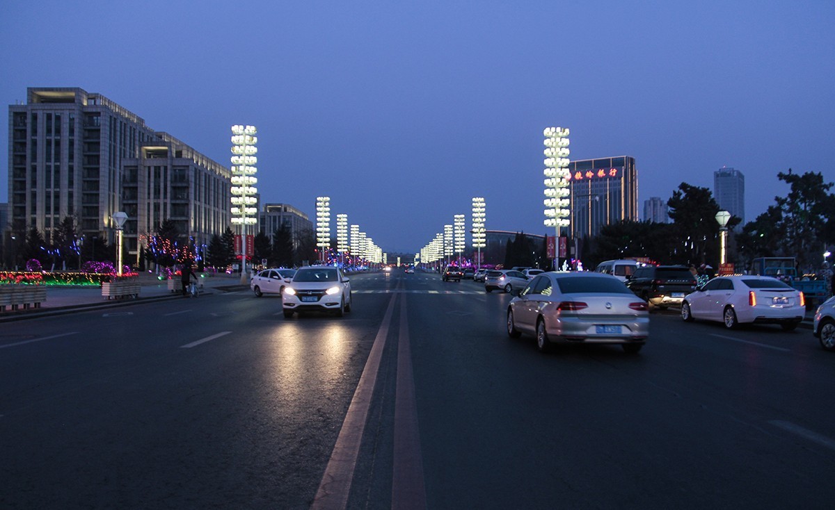 铁岭新区新年夜景