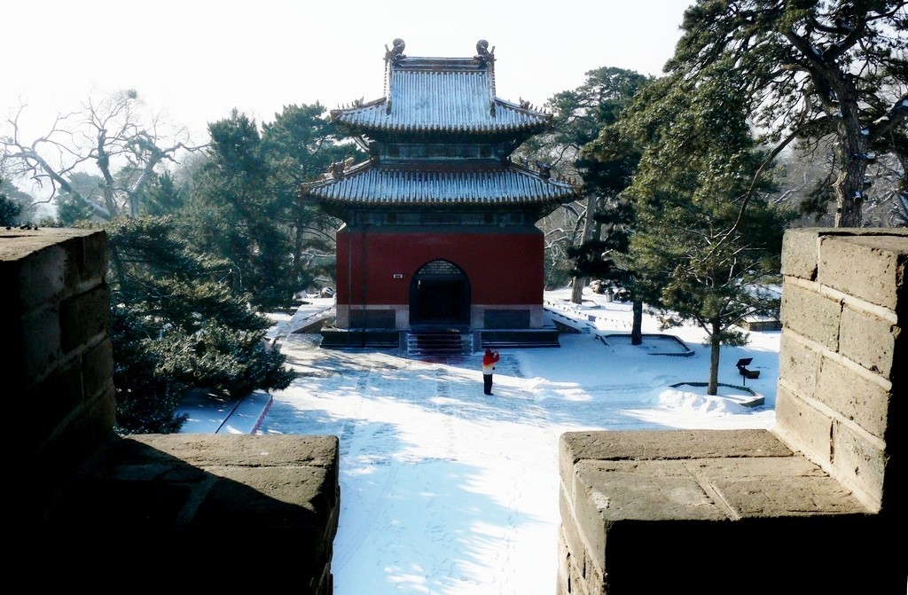 福陵雪景