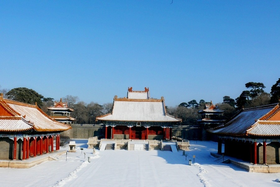 福陵雪景
