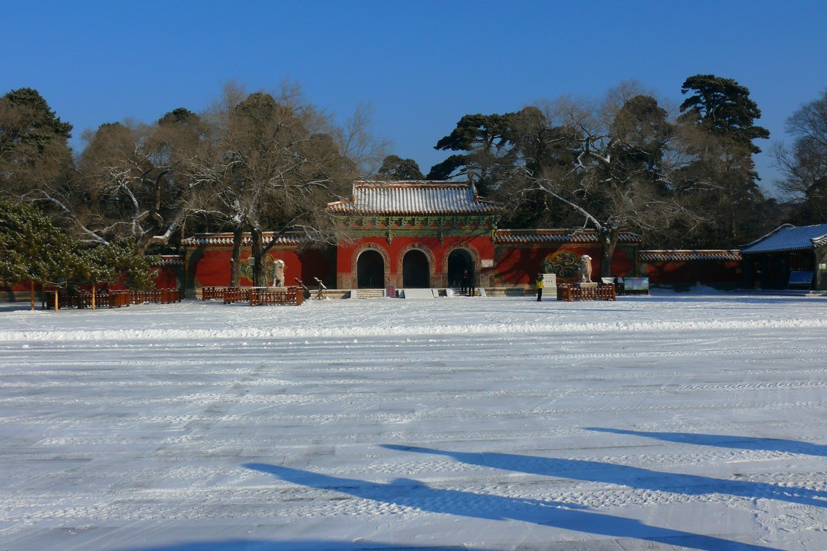 福陵雪景