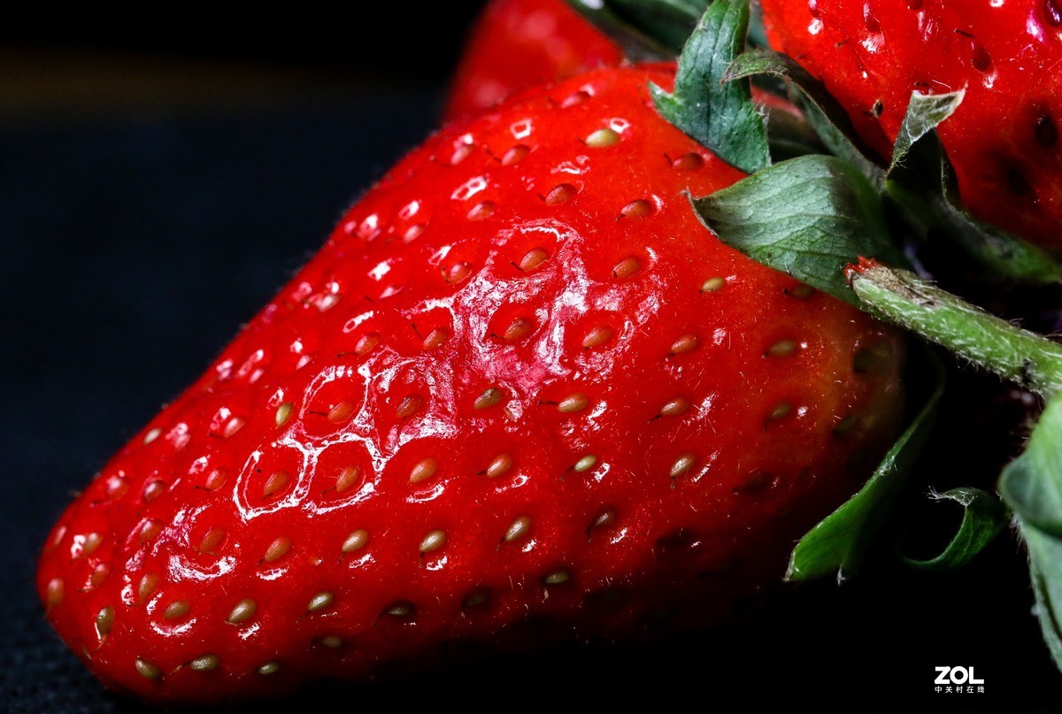 微距水果与小花小草