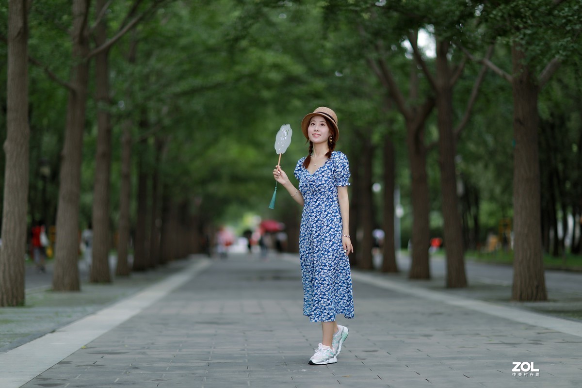 地坛公园拍人像