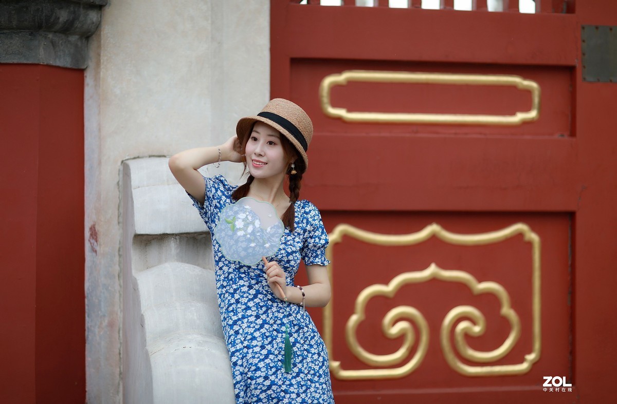 地坛公园拍人像