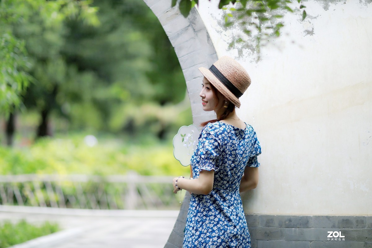 地坛公园拍人像