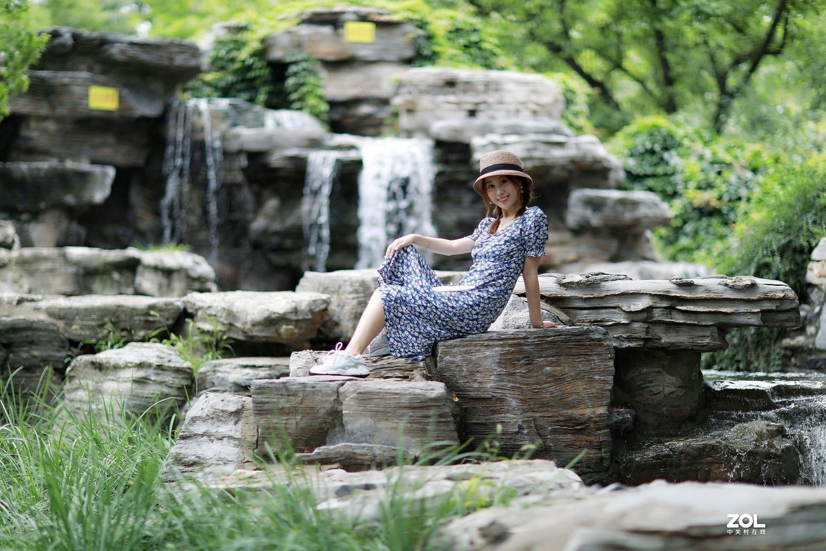 地坛公园拍人像