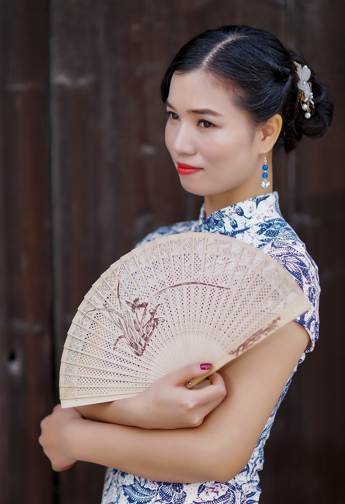 【古村旗袍美女】--- 跑跑-中关村在线摄影论坛