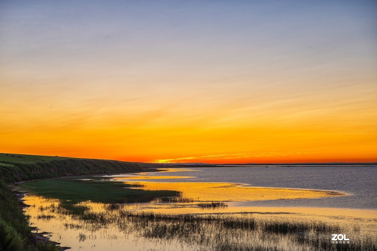 呼伦贝尔--呼和诺尔湖的日出（3）