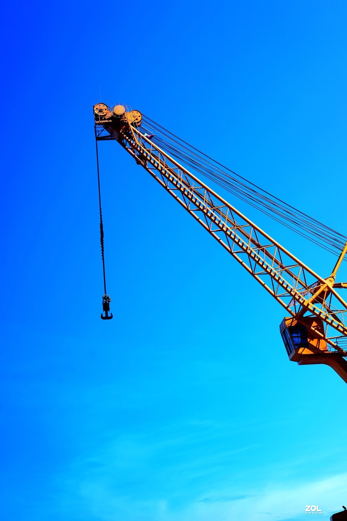 美丽的武汉长江夏日天际线风光