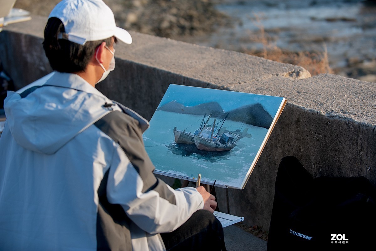 海边学生写生杂拍