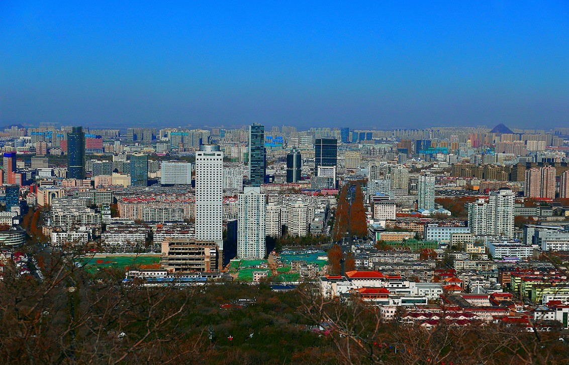 济南千佛山全景图图片