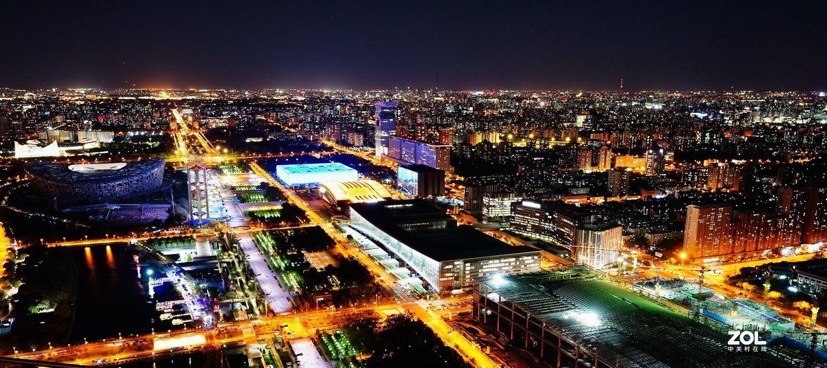 奥林匹克公园观光塔拍夜景