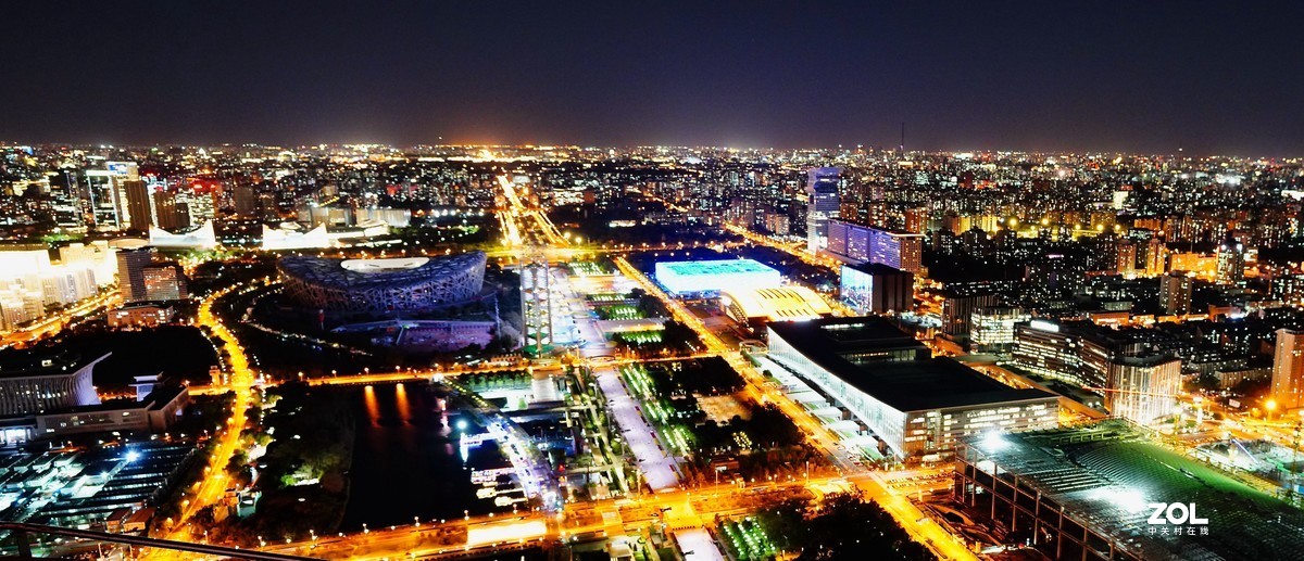 奥林匹克公园观光塔拍夜景