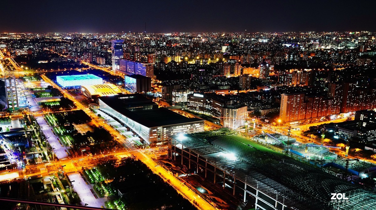 奥林匹克公园观光塔拍夜景