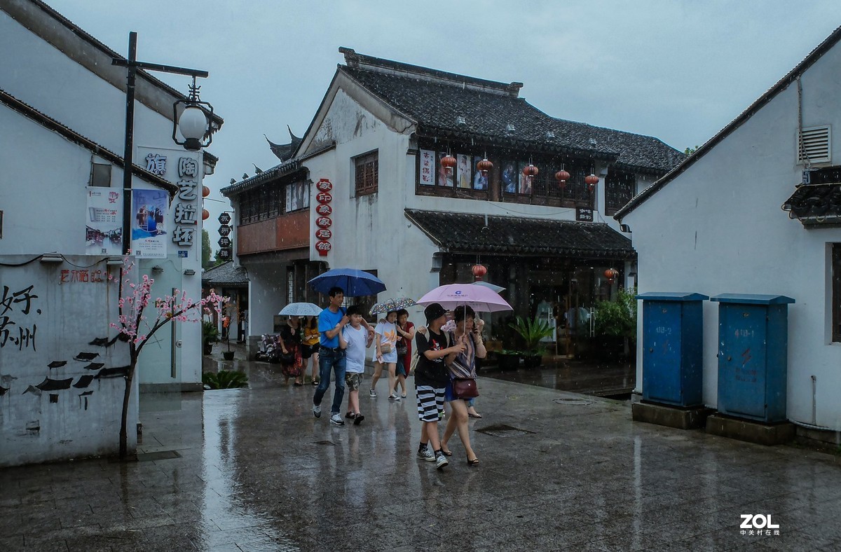 烟雨古镇  青冷调