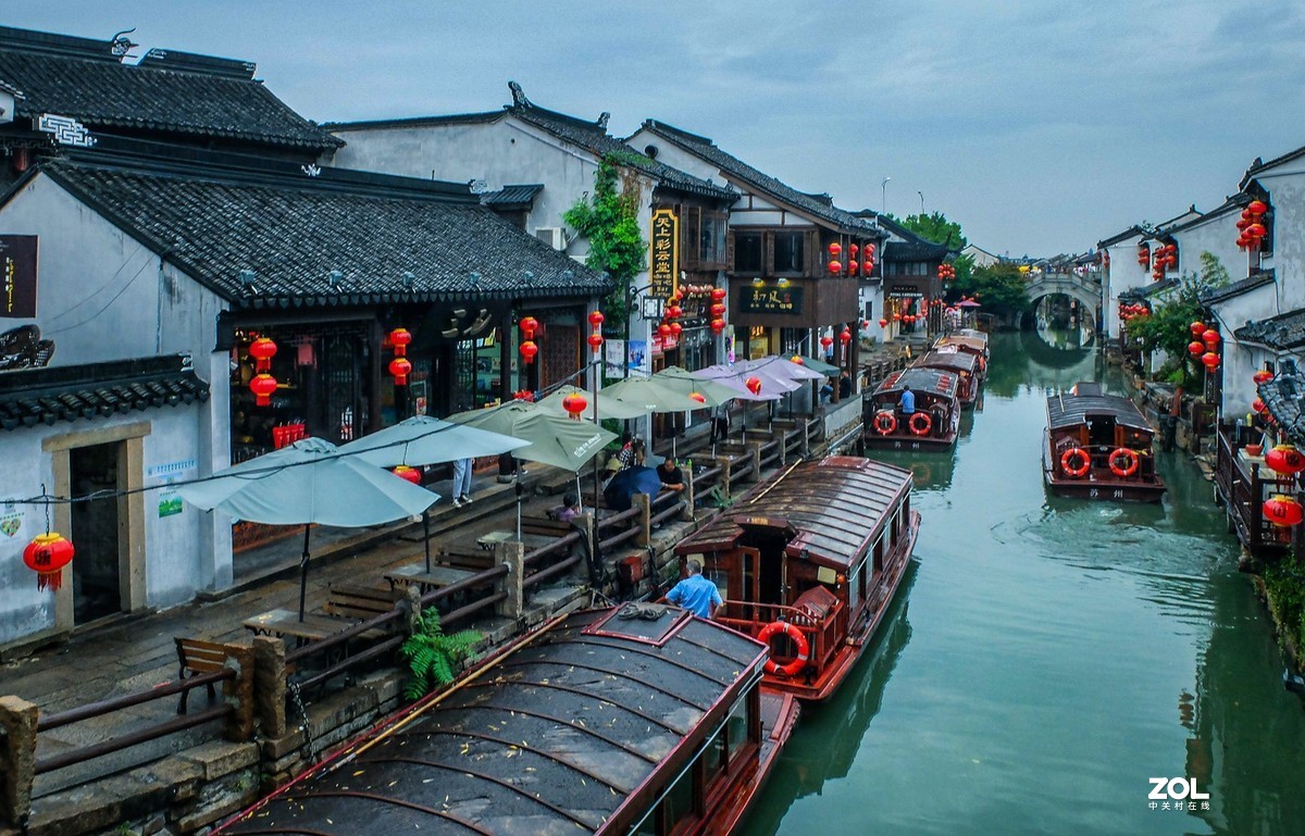 烟雨古镇  青冷调