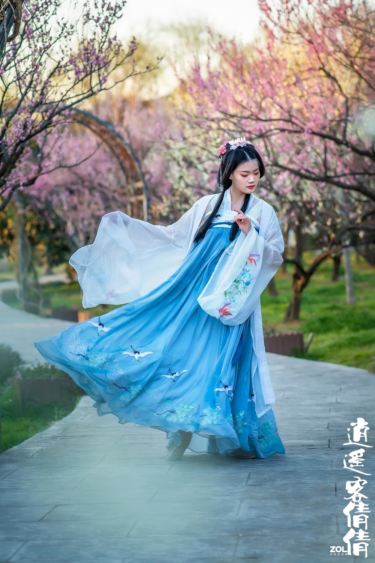 明孝陵梅花山逍遥客汉服人像(倩倩)