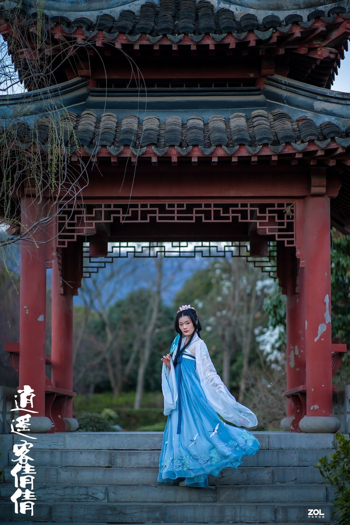 明孝陵梅花山逍遥客汉服人像(倩倩)