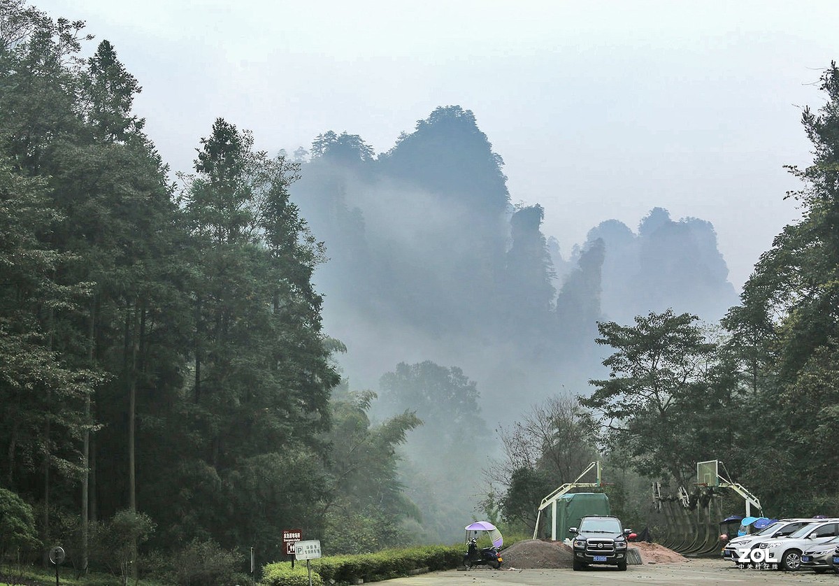 武陵源森林公园的早晨