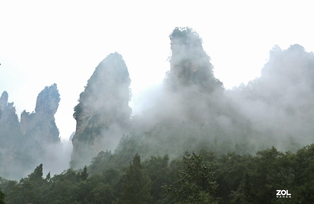 武陵源森林公园的早晨