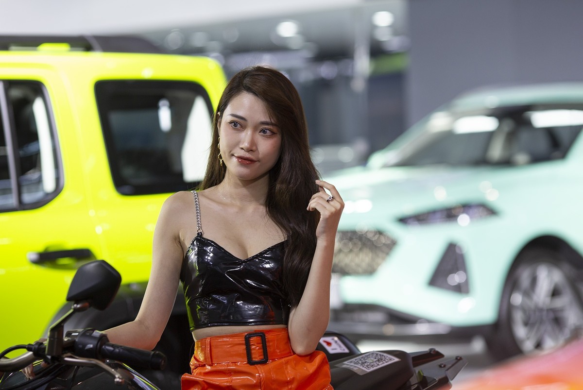 名模丽丽车展写真