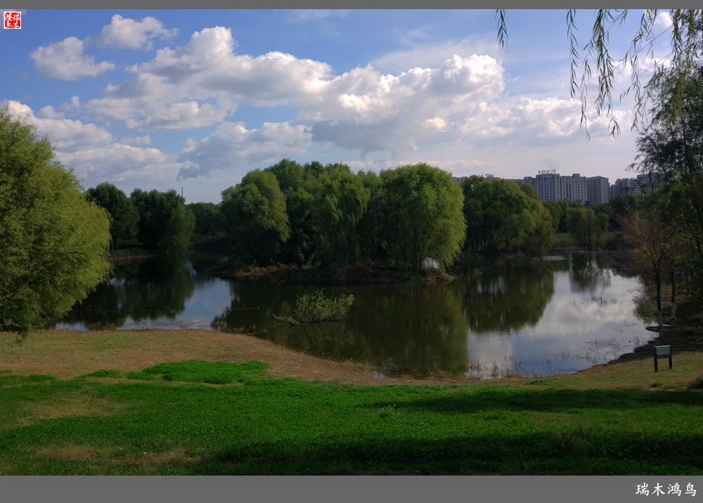 【追寻醉美秋色】64.傍水临风景色美，天光云影共徘徊