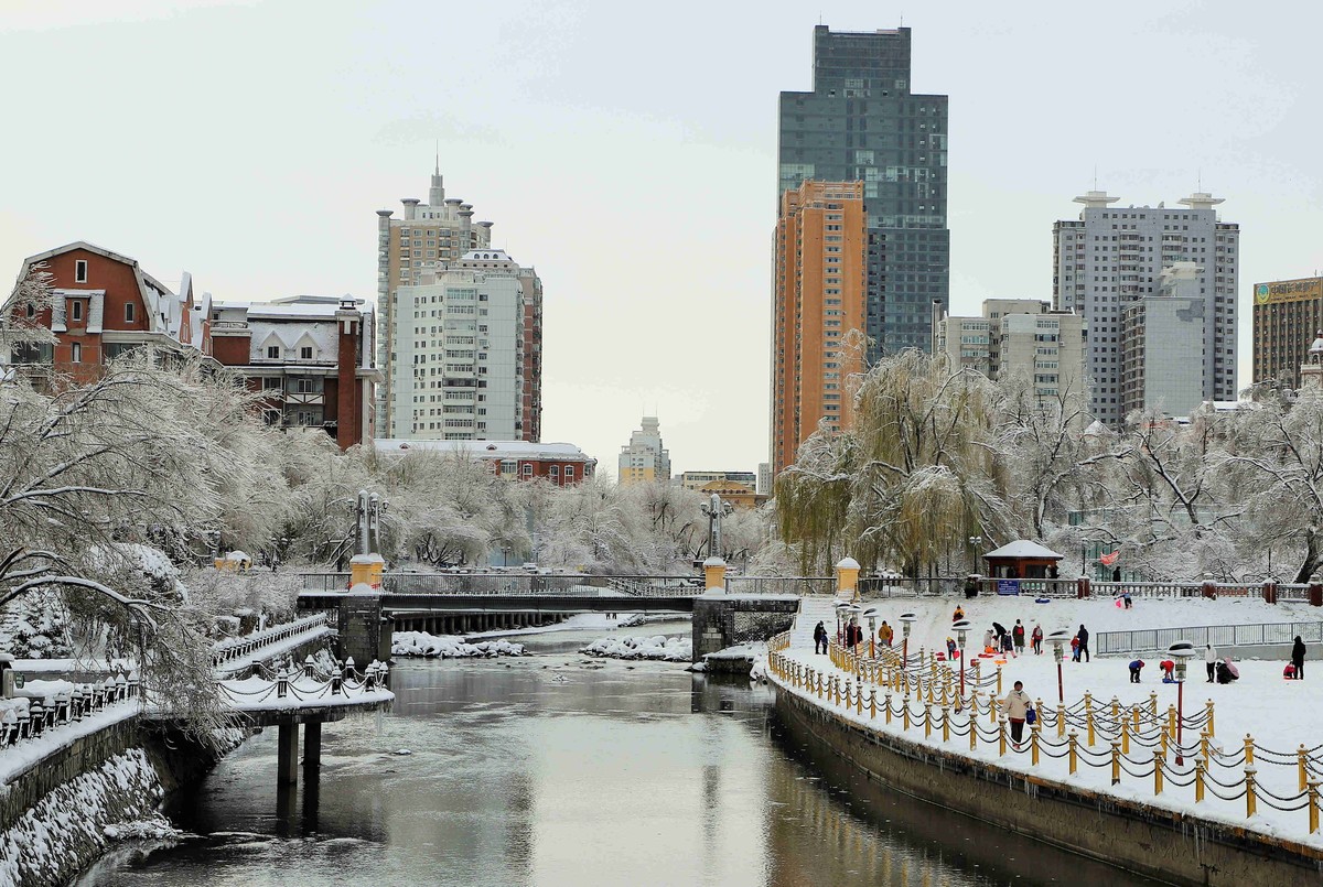 河畔公园雪景2021.11.11