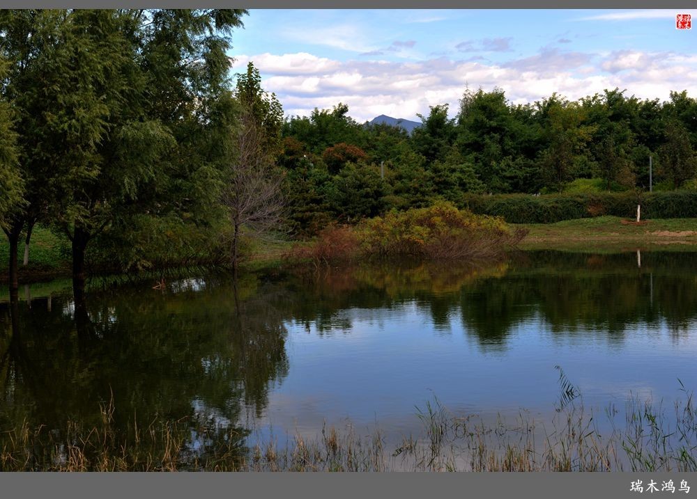 【追寻醉美秋色】64.傍水临风景色美，天光云影共徘徊