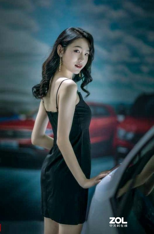 车展上美模