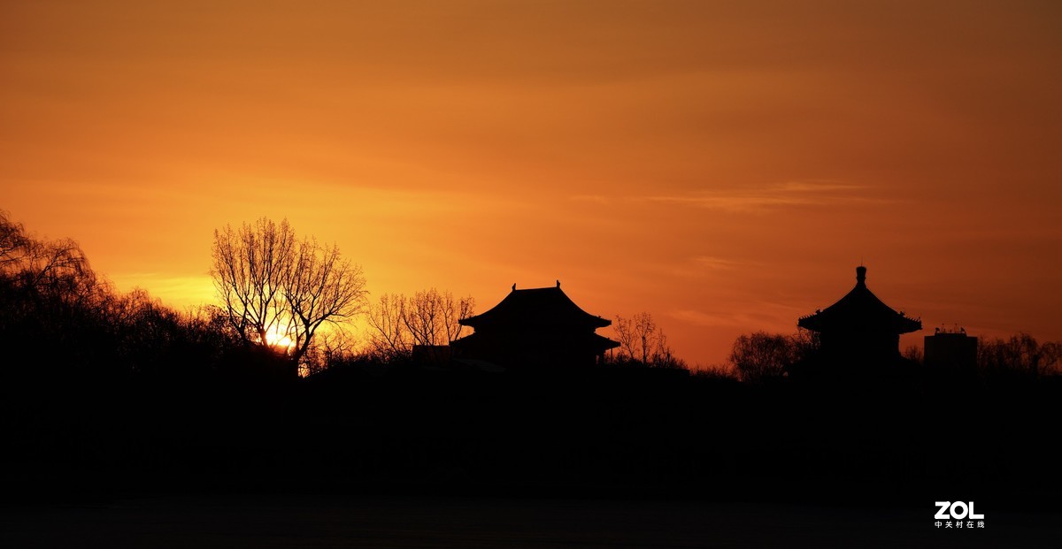 北京后海日出