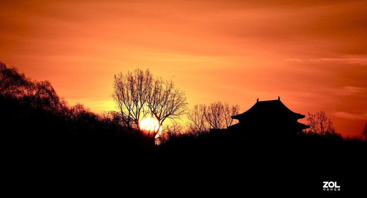 北京后海日出