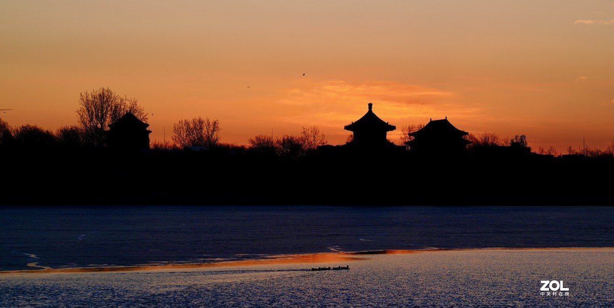 北京后海日出