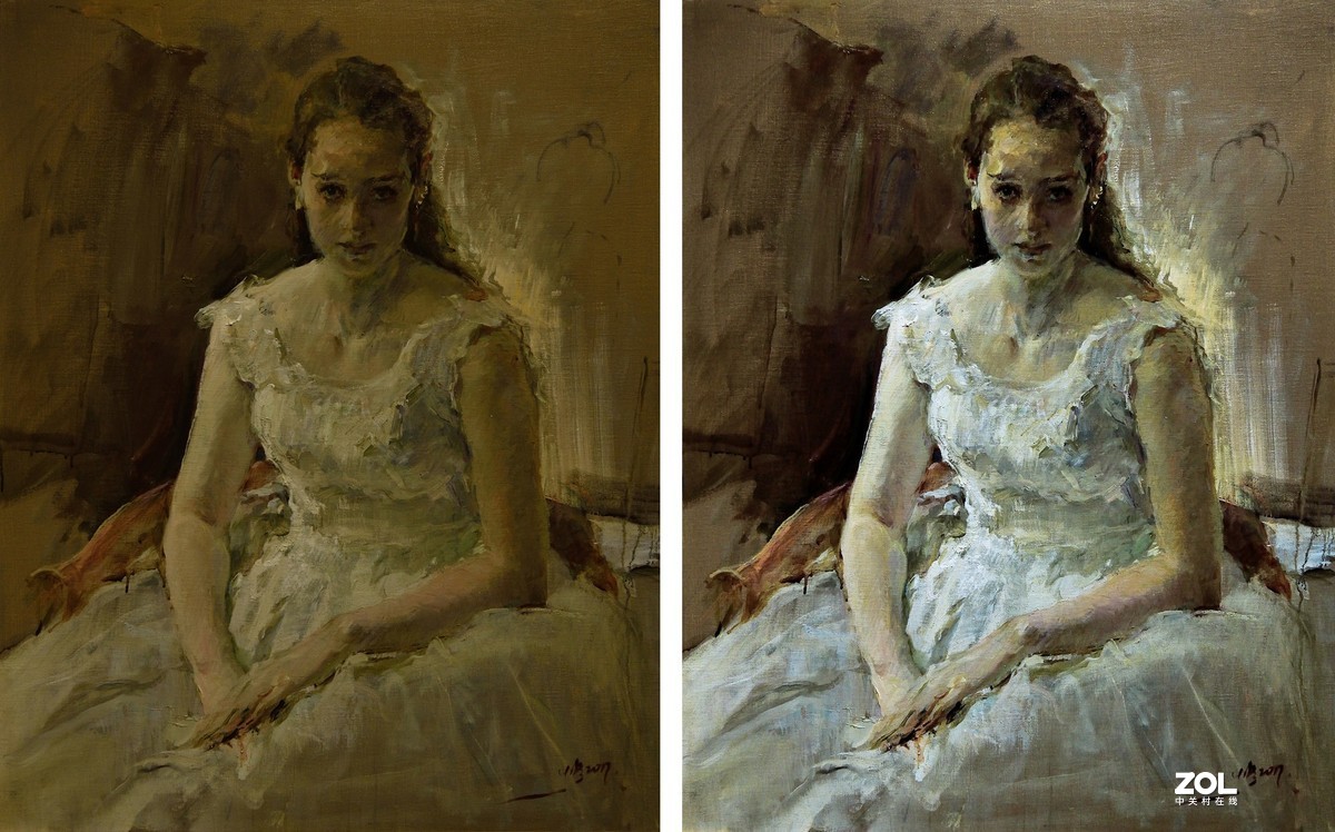 油画作品翻拍与后期处理（仅供参考）