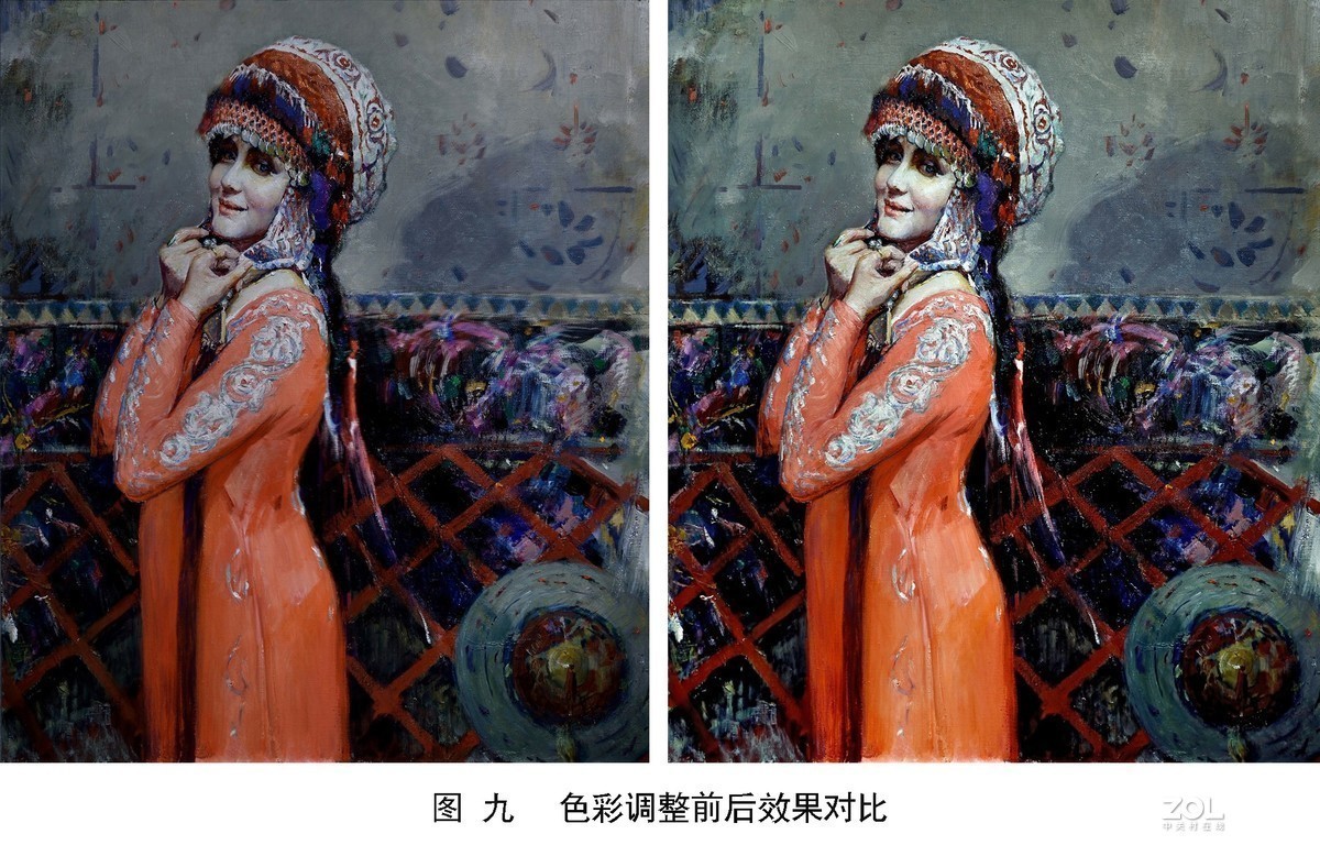 油画作品翻拍与后期处理（仅供参考）