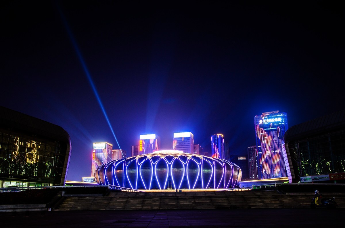 徐州奥体中心夜景图片图片