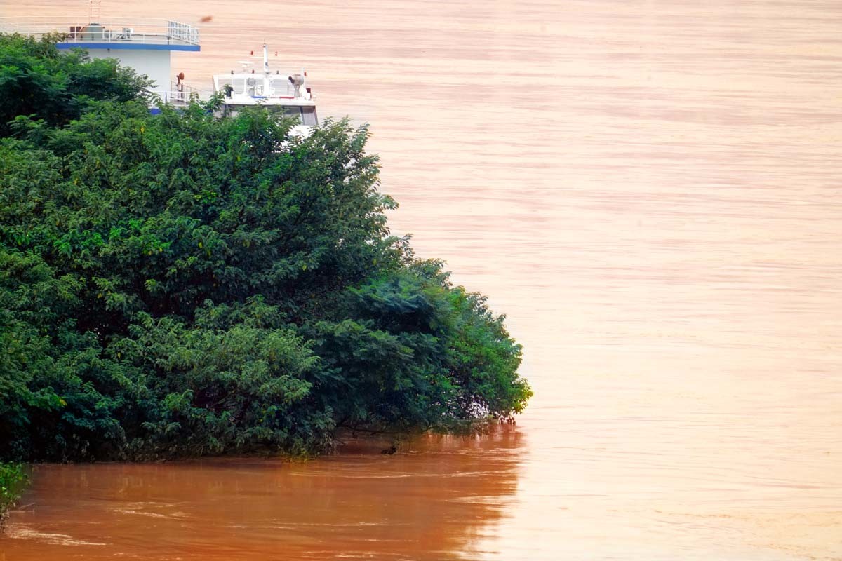 2020年8月20曰长江5号洪峰嘉陵江2号洪峰过境  重庆朝天门