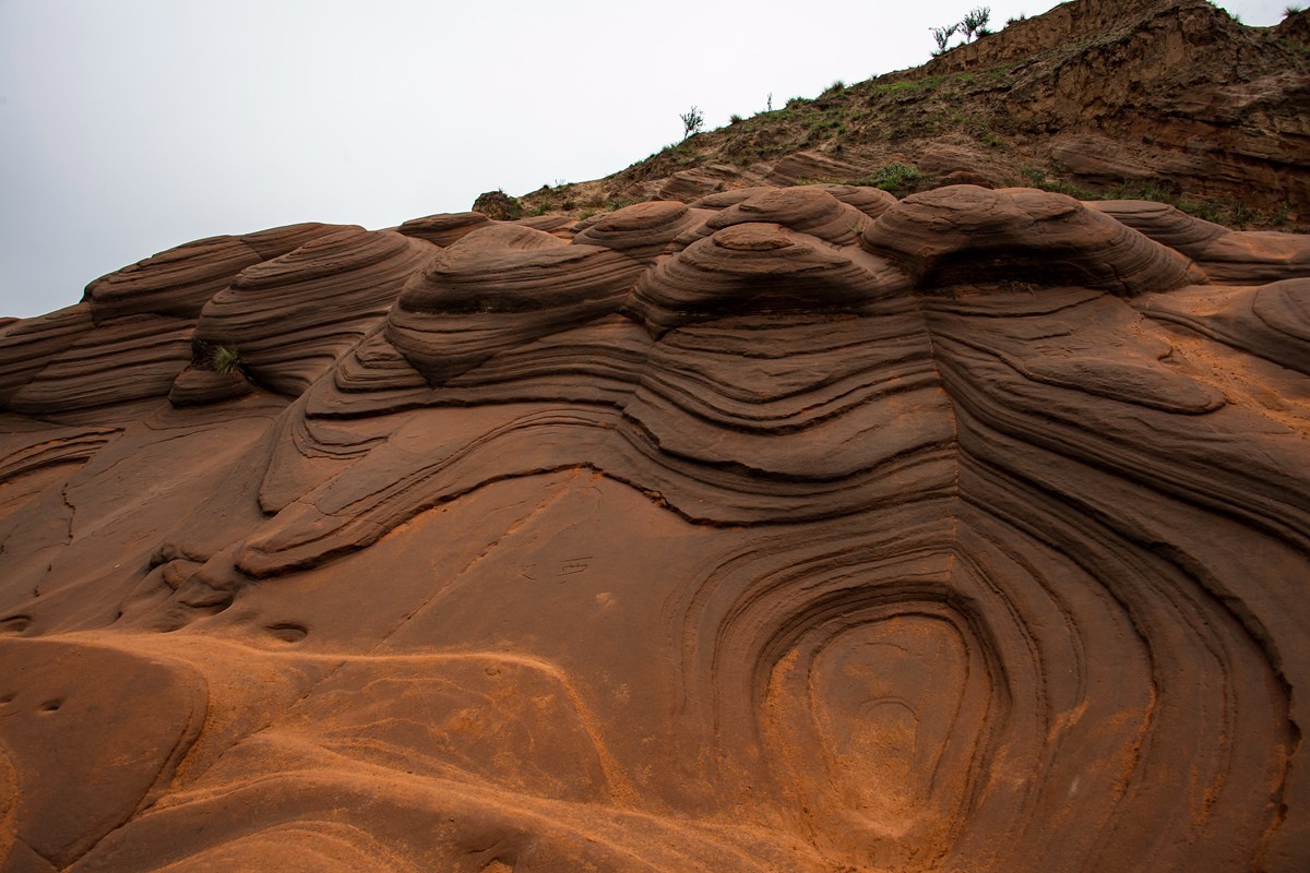 陕西榆林市靖边县波浪谷、水上丹霞、鳄鱼湾