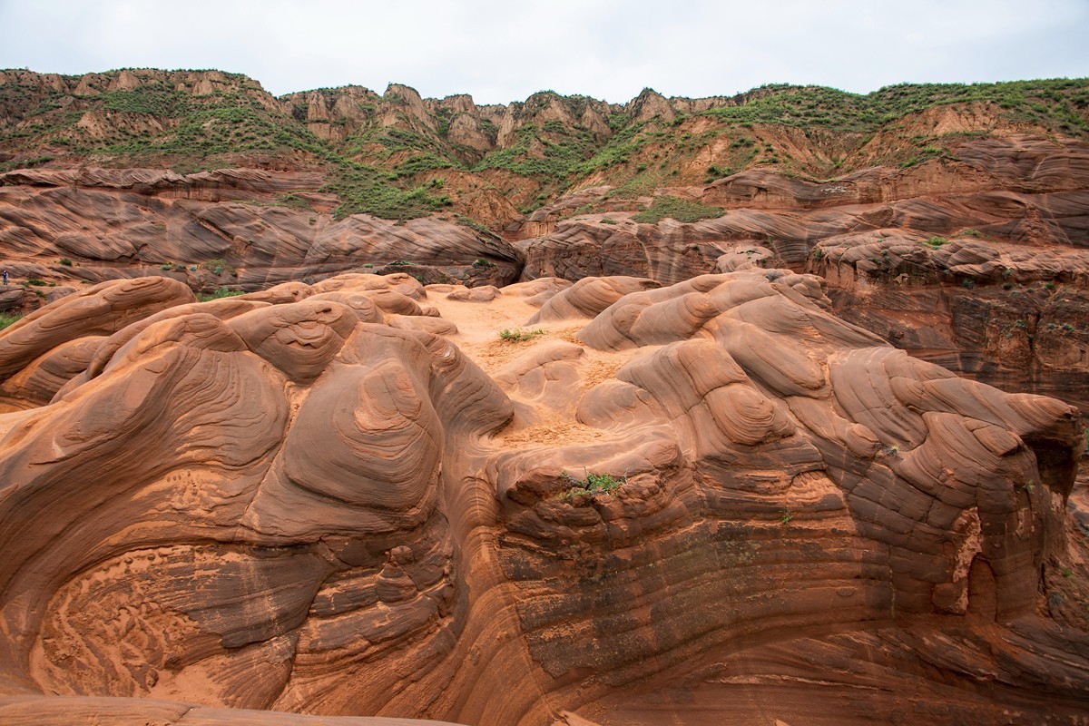 陕西榆林市靖边县波浪谷、水上丹霞、鳄鱼湾