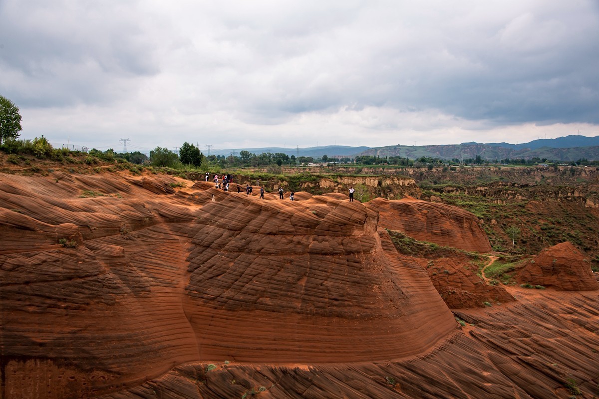 陕西榆林市靖边县波浪谷、水上丹霞、鳄鱼湾
