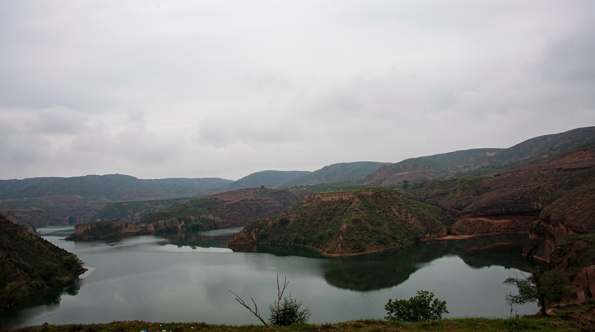 陕西榆林市靖边县波浪谷、水上丹霞、鳄鱼湾